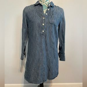 J Crew Denim Button Shirt Dress size 2